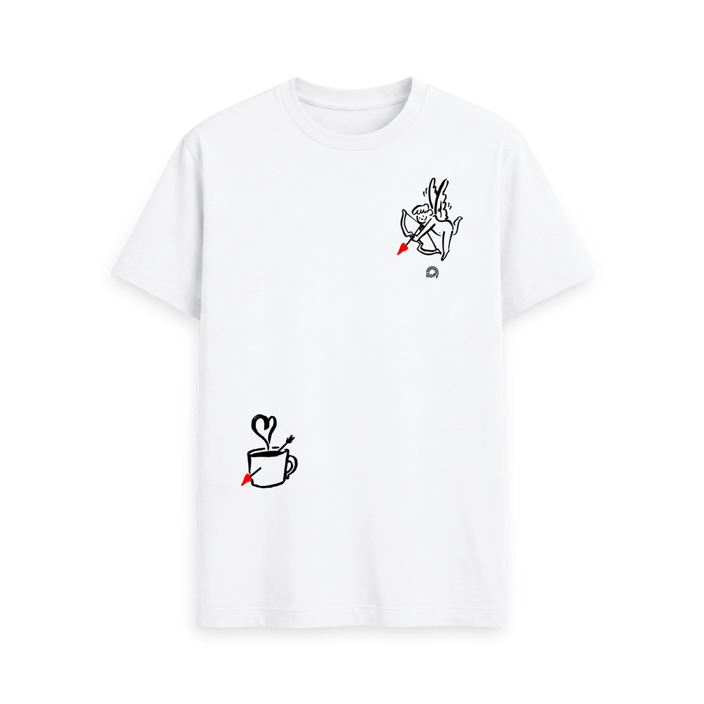 White Printed T-shirt Front