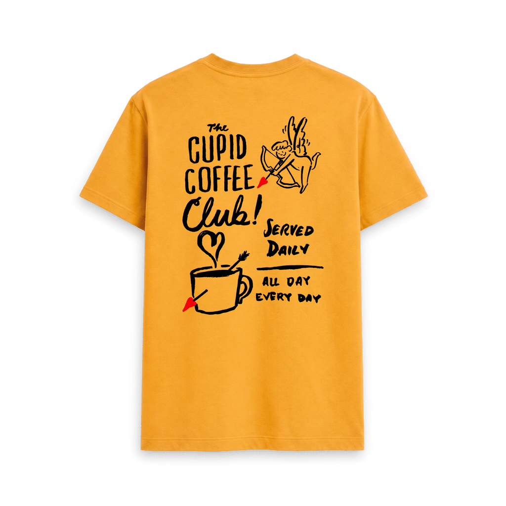 Mustard Printed T-shirt Back