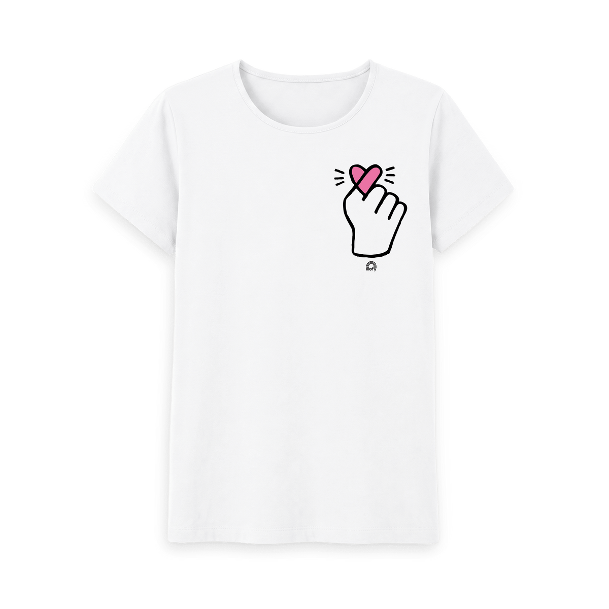 White Printed T-shirt Front