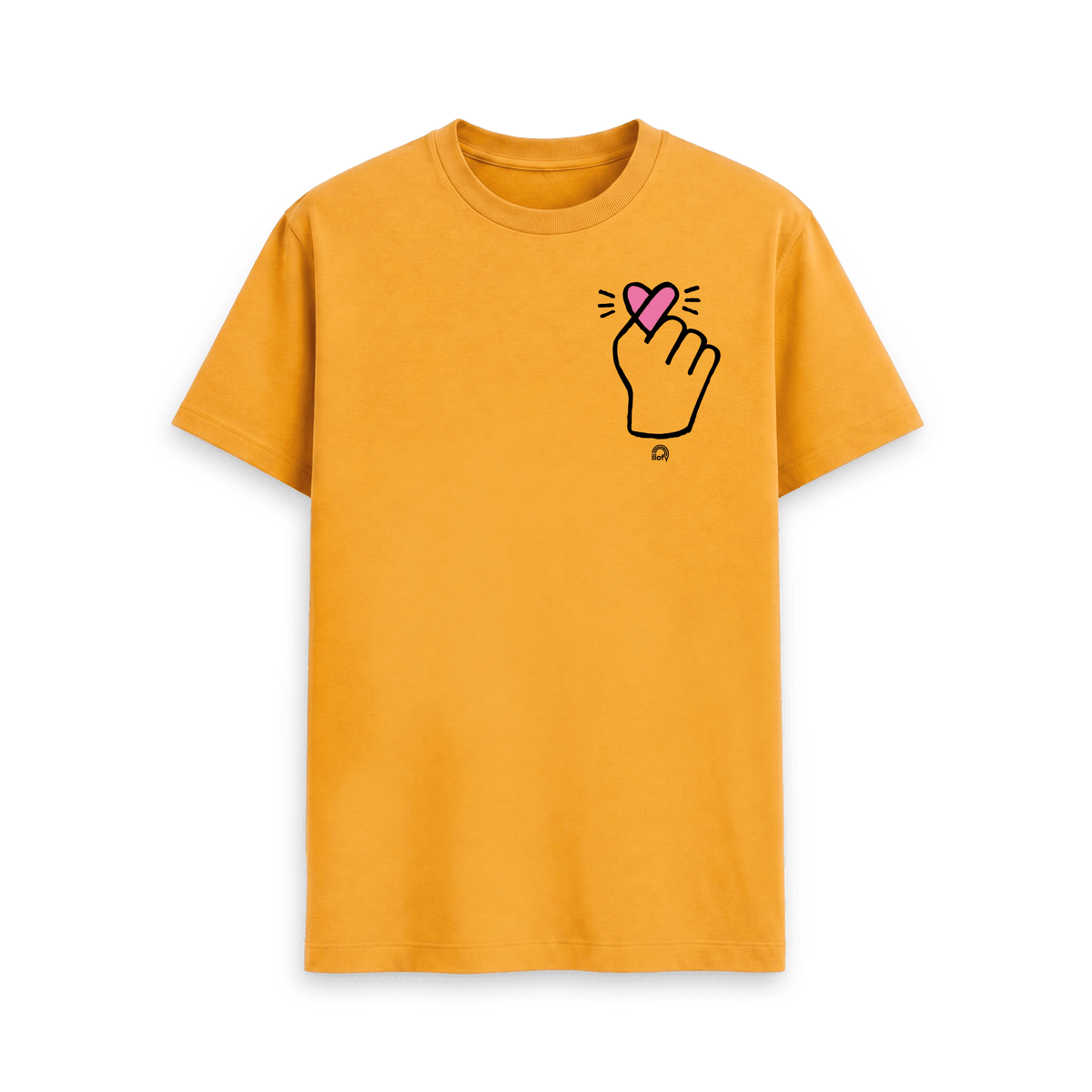 Mustard Printed T-shirt Front