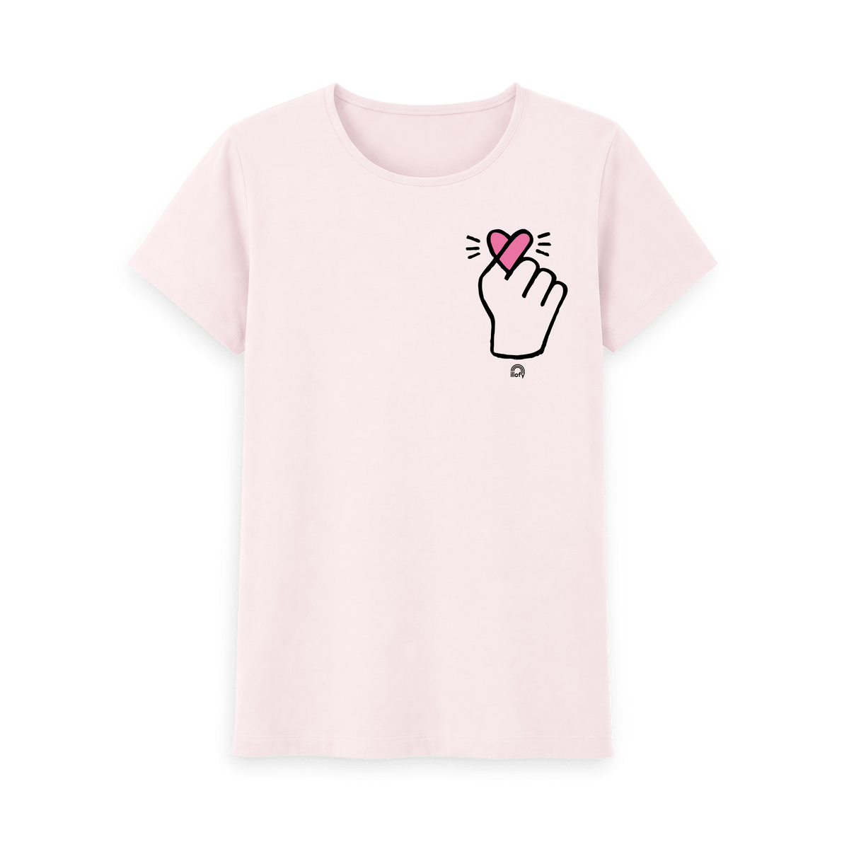 Pink Printed T-shirt Front