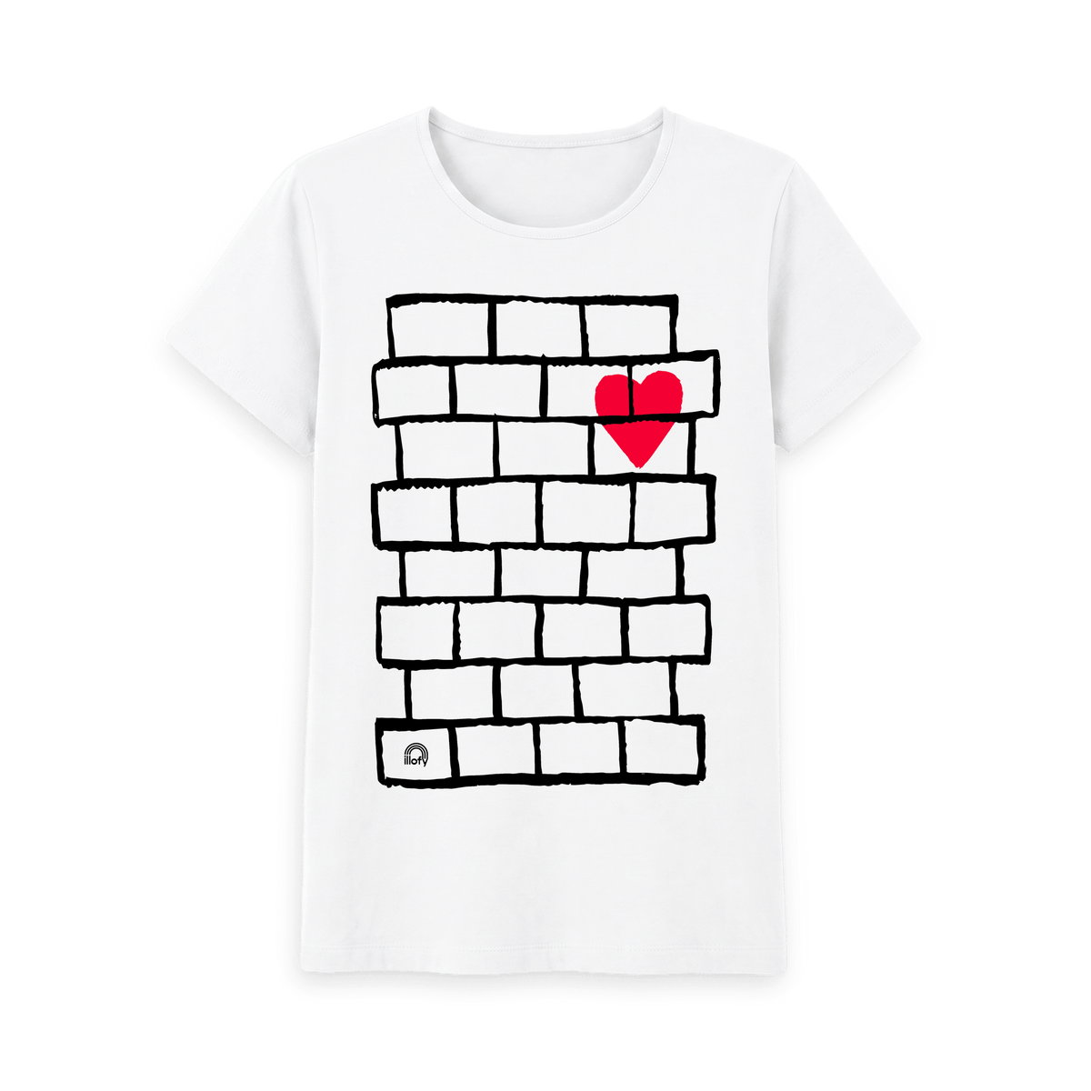 White Printed T-shirt Front