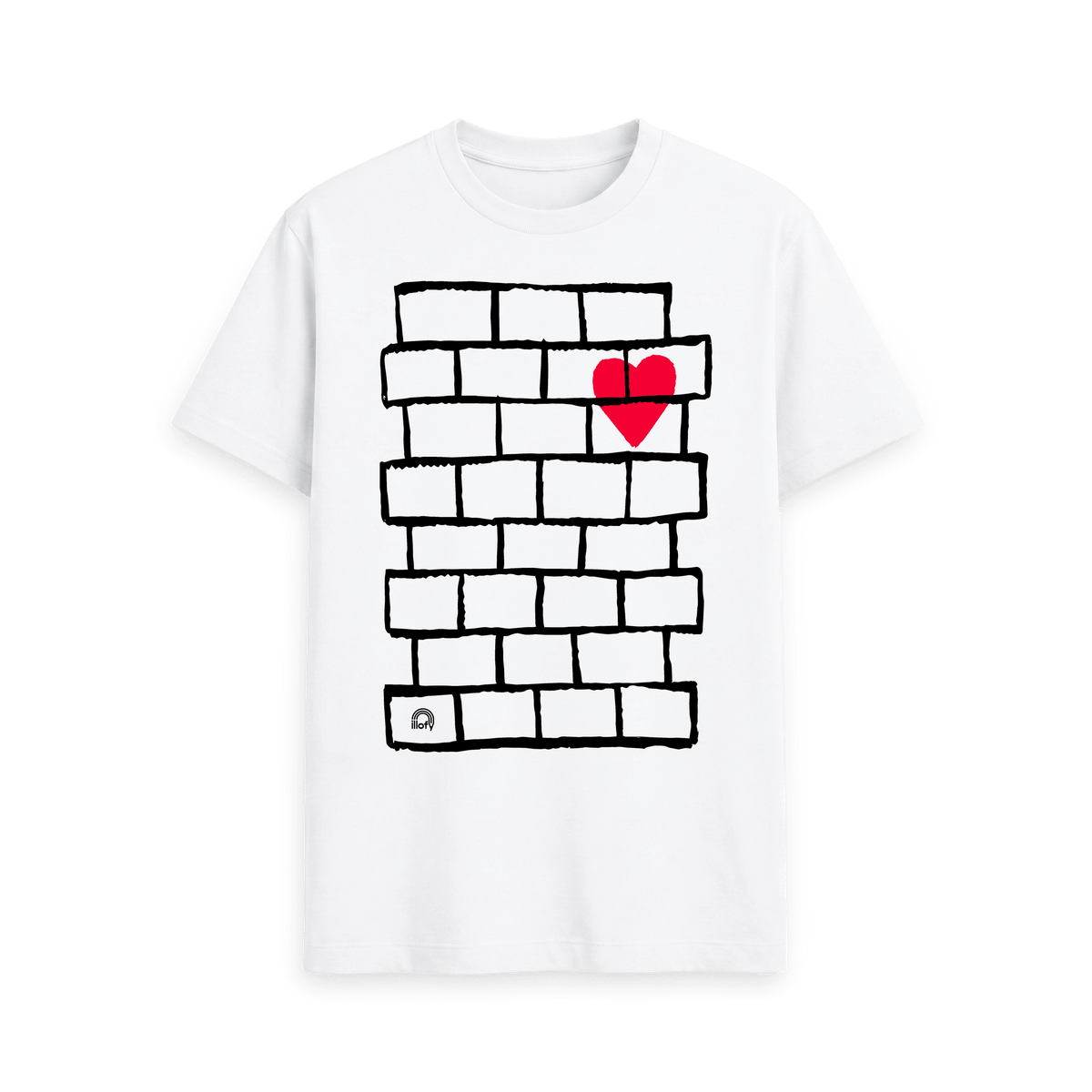 White Printed T-shirt Front