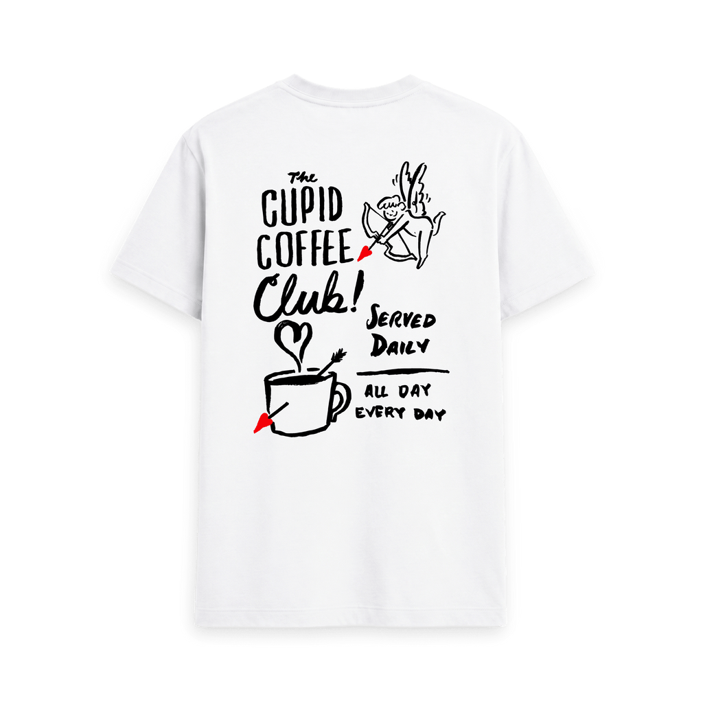 White Printed T-shirt Back