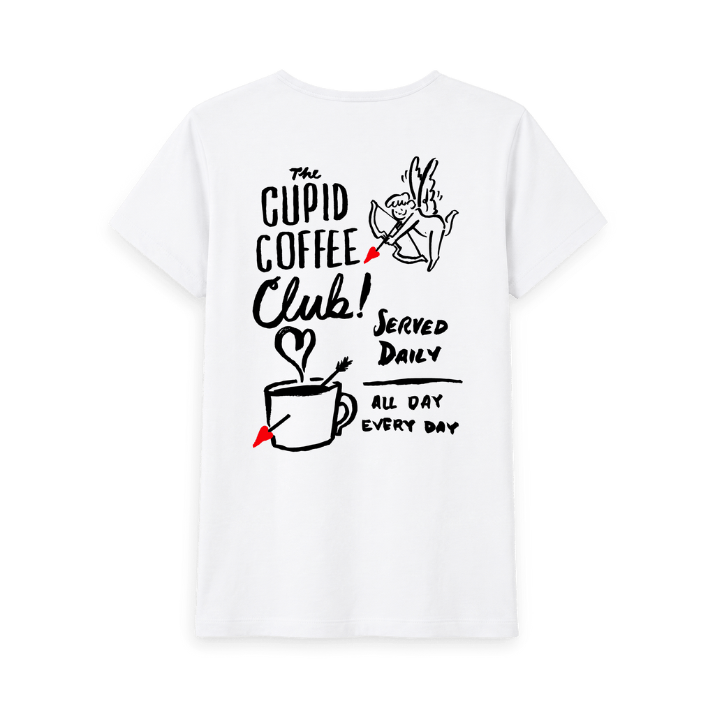 White Printed T-shirt Back