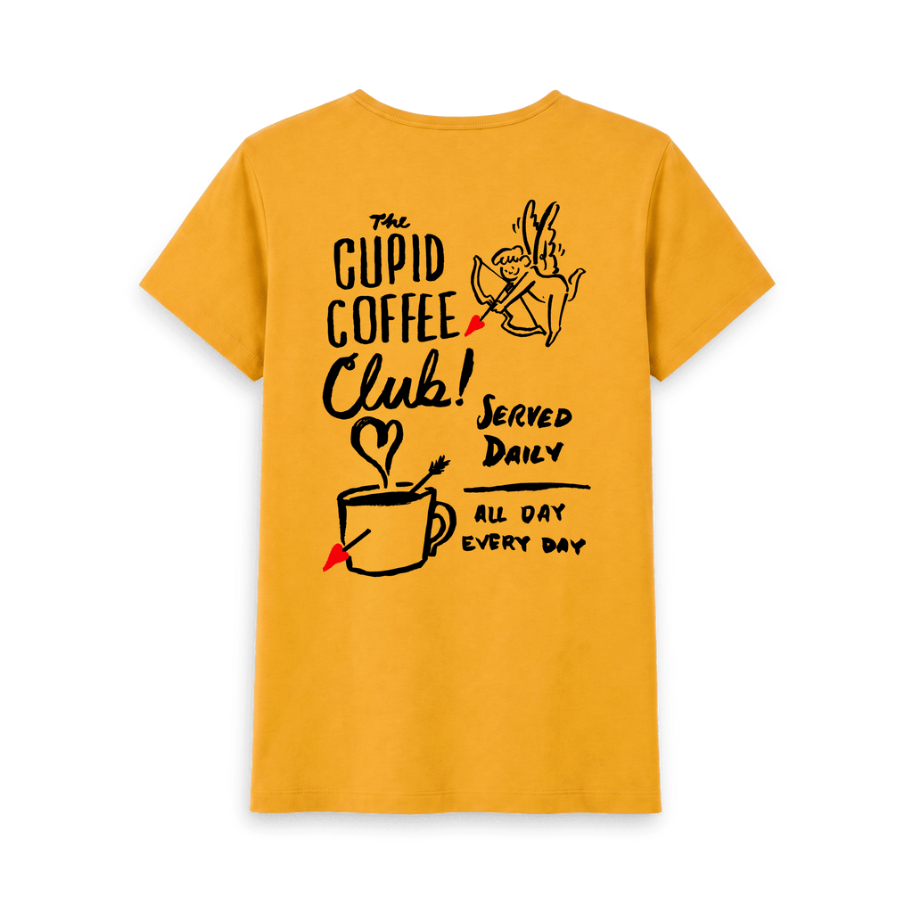 Mustard Printed T-shirt Back