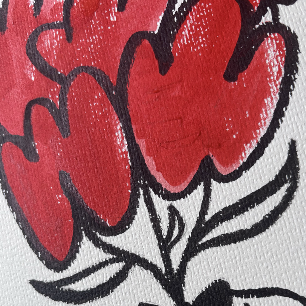 Flower Head Original Art Painting #2