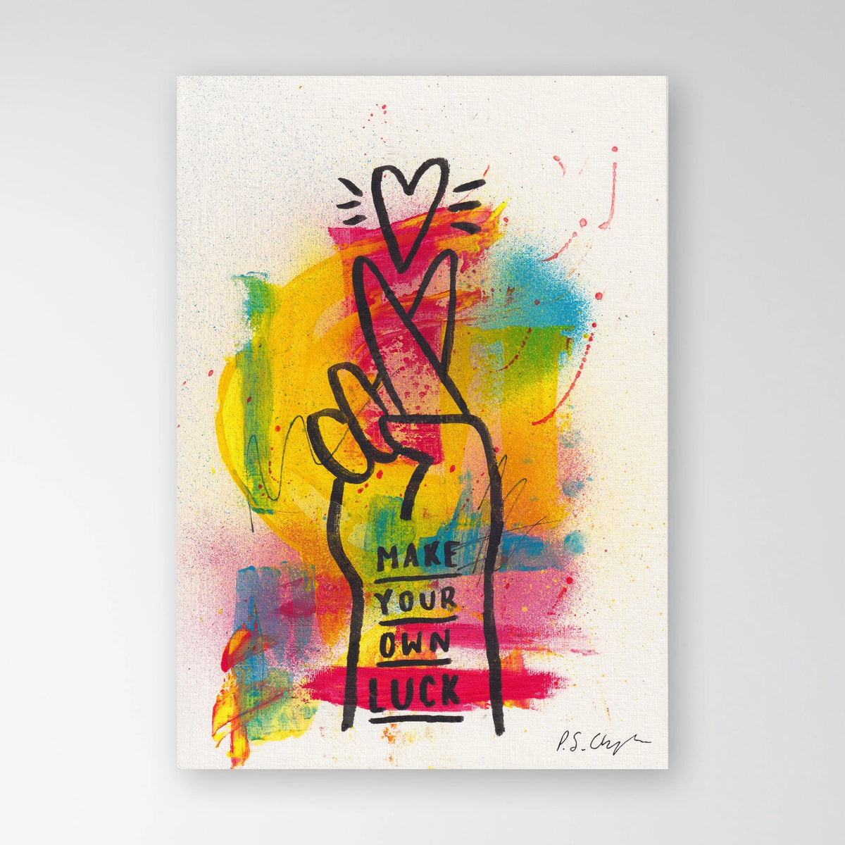 Make Your Own Luck A4 Original Art Piece