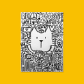 Doodle Cat Original Illustration Art