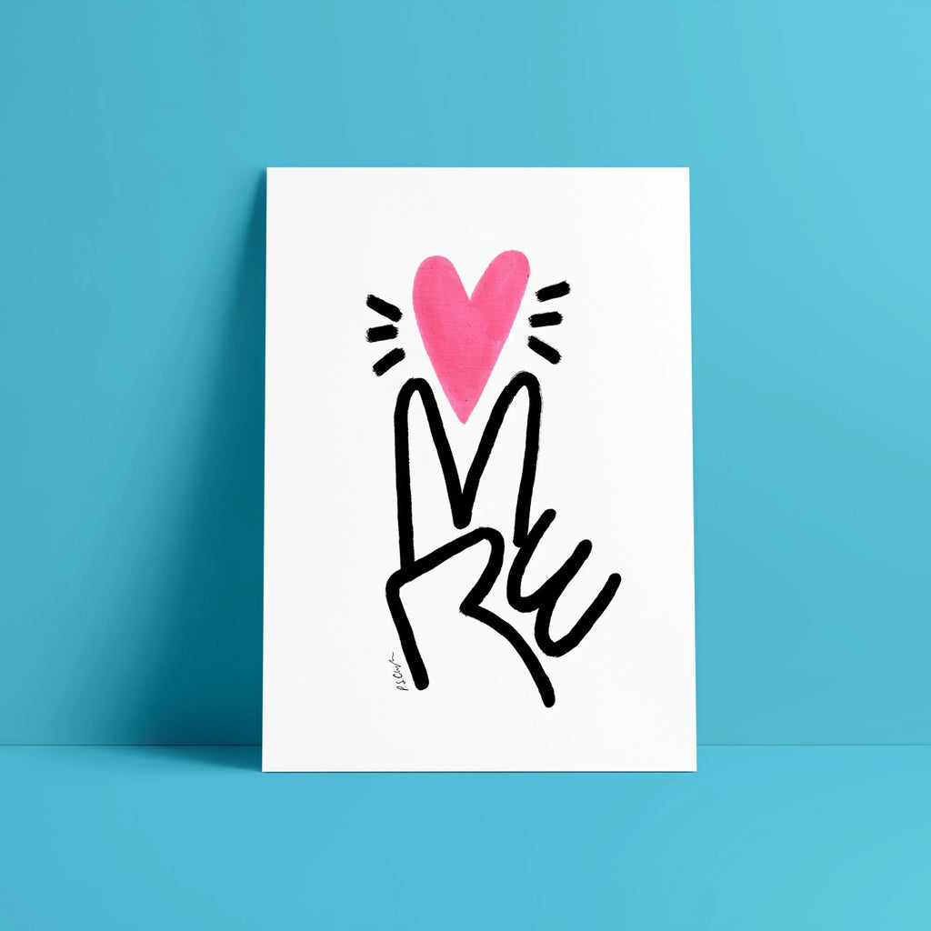Peace & Love A4 Digital Art Print
