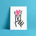 Peace & Love A4 Digital Art Print