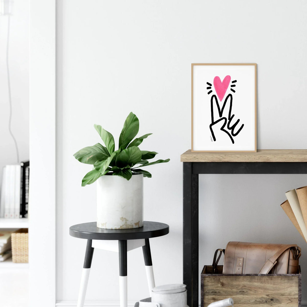 Peace & Love A4 Digital Art Print